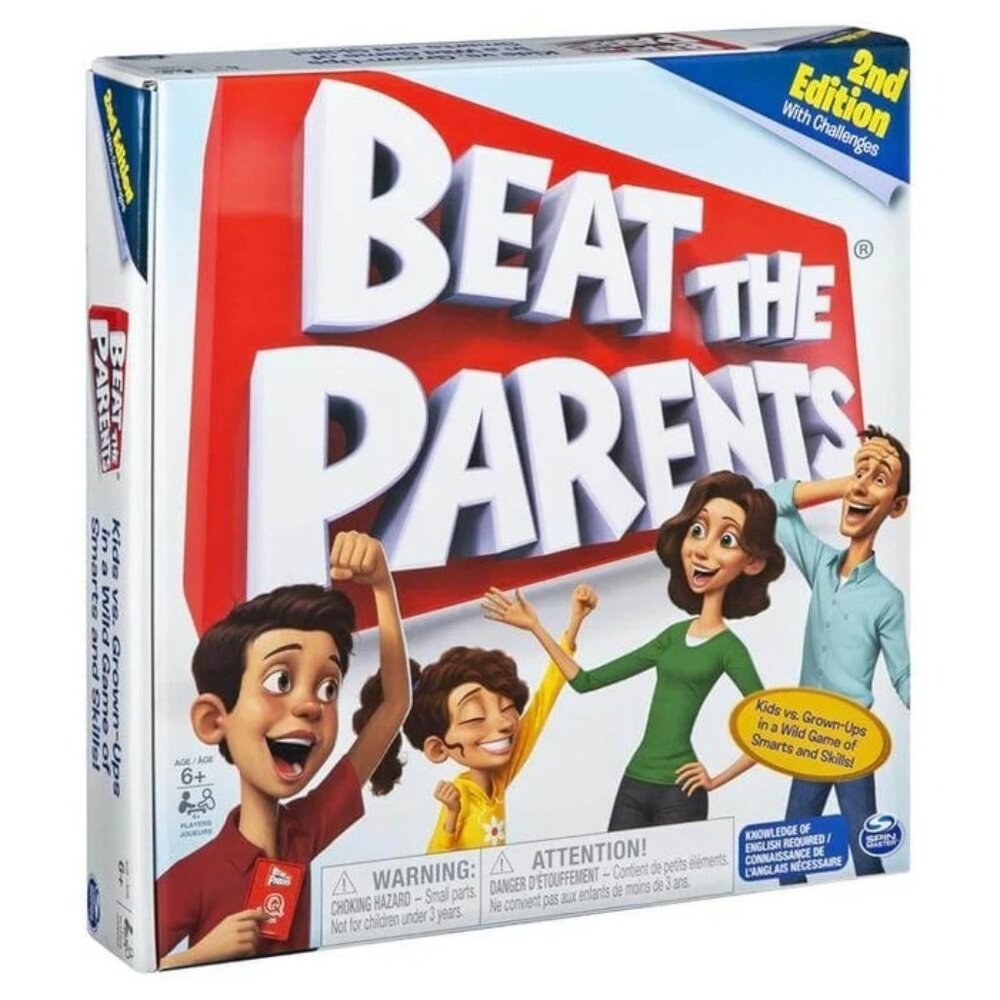 Beat The Parents 2nd Edition Family Kids Vs Adults Board Game Family Game Night